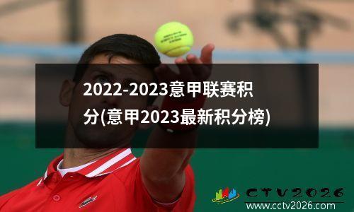 2022-2023意甲联赛积分(意甲2023最新积分榜)