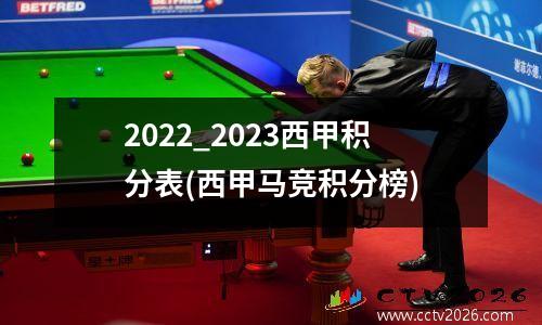 2022_2023西甲积分表(西甲马竞积分榜)