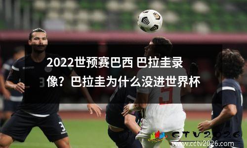 2022世预赛巴西 巴拉圭录像？巴拉圭为什么没进世界杯