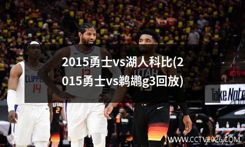 2015勇士vs湖人科比(2015勇士vs鹈鹕g3回放)