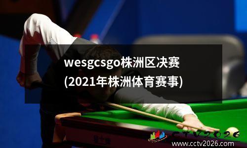 wesgcsgo株洲区决赛(2021年株洲体育赛事)