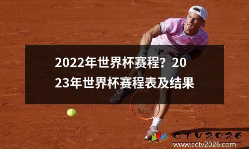 2022年世界杯赛程？2023年世界杯赛程表及结果