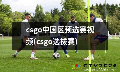 csgo中国区预选赛视频(csgo选拔赛)