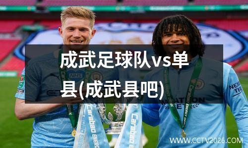 成武足球队vs单县(成武县吧)