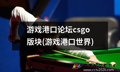 游戏港口论坛csgo版块(游戏港口世界)