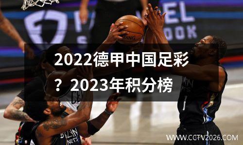 2022德甲中国足彩？2023年积分榜