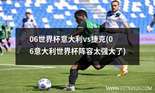 06世界杯意大利vs捷克(06意大利世界杯阵容太强大了)