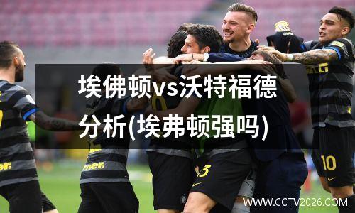 埃佛顿vs沃特福德分析(埃弗顿强吗)