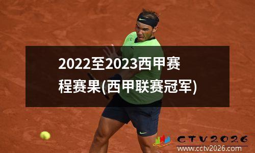 2022至2023西甲赛程赛果(西甲联赛冠军)