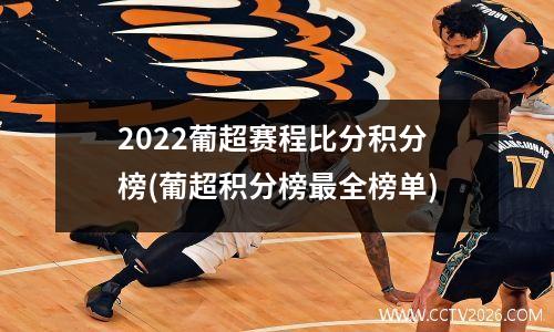 2022葡超赛程比分积分榜(葡超积分榜最全榜单)