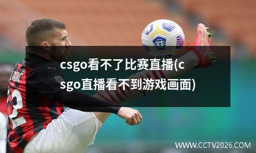 csgo看不了比赛直播(csgo直播看不到游戏画面)