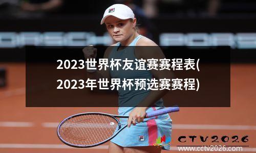 2023世界杯友谊赛赛程表(2023年世界杯预选赛赛程)