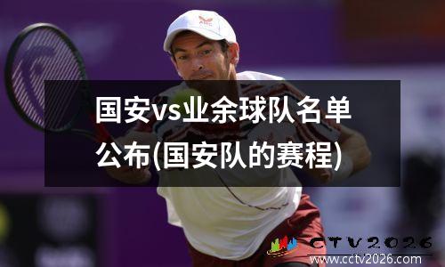 国安vs业余球队名单公布(国安队的赛程)