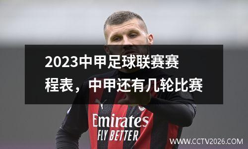2023中甲足球联赛赛程表，中甲还有几轮比赛