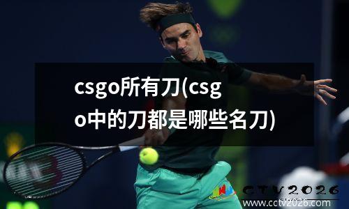 csgo所有刀(csgo中的刀都是哪些名刀)