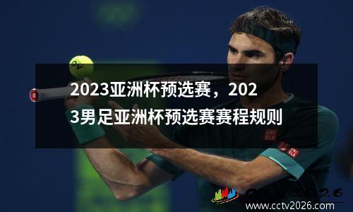 2023亚洲杯预选赛，2023男足亚洲杯预选赛赛程规则