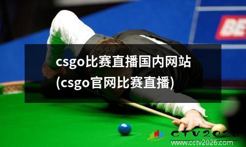 csgo比赛直播国内网站(csgo官网比赛直播)