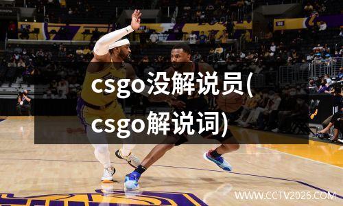 csgo没解说员(csgo解说词)