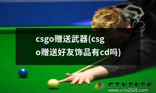 csgo赠送武器(csgo赠送好友饰品有cd吗)