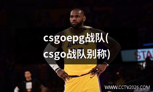 csgoepg战队(csgo战队别称)