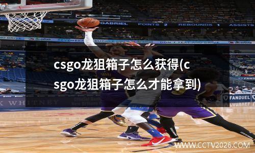 csgo龙狙箱子怎么获得(csgo龙狙箱子怎么才能拿到)