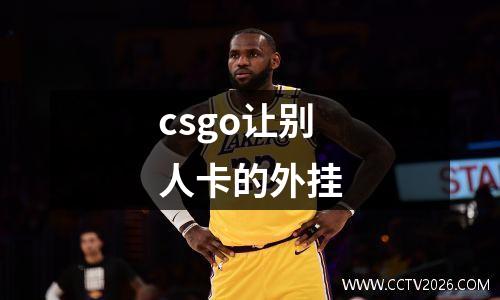 csgo让别人卡的外挂