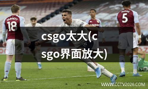 csgo太大(csgo界面放大)