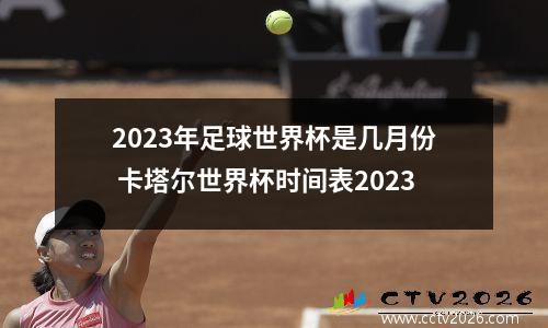 2023年足球世界杯是几月份 卡塔尔世界杯时间表2023