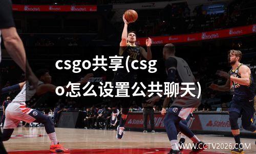 csgo共享(csgo怎么设置公共聊天)