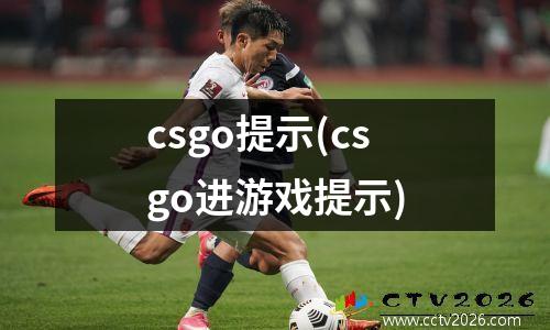 csgo提示(csgo进游戏提示)