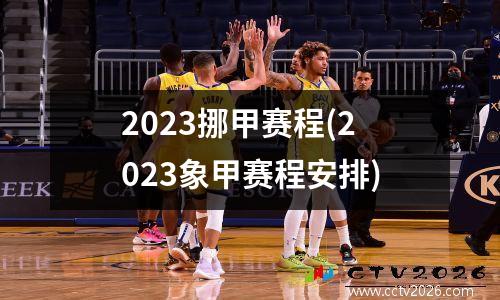 2023挪甲赛程(2023象甲赛程安排)