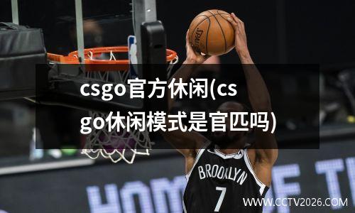 csgo官方休闲(csgo休闲模式是官匹吗)