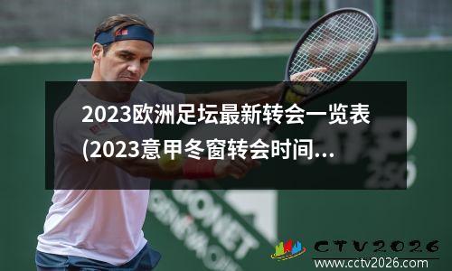 2023欧洲足坛最新转会一览表(2023意甲冬窗转会时间)