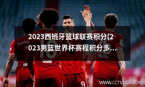 2023西班牙篮球联赛积分(2023男篮世界杯赛程积分多少)