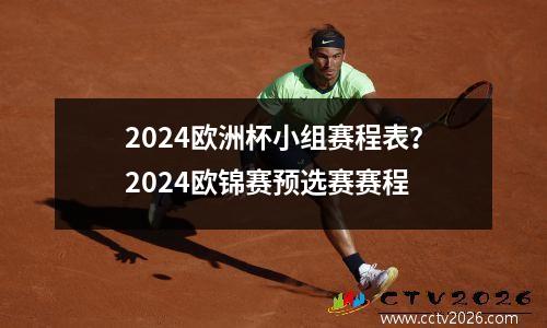 2024欧洲杯小组赛程表？2024欧锦赛预选赛赛程
