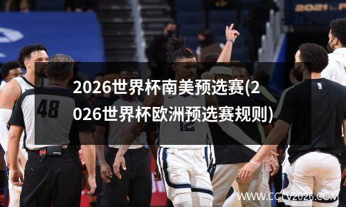 2026世界杯南美预选赛(2026世界杯欧洲预选赛规则)