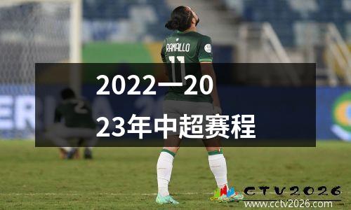 2022一2023年中超赛程
