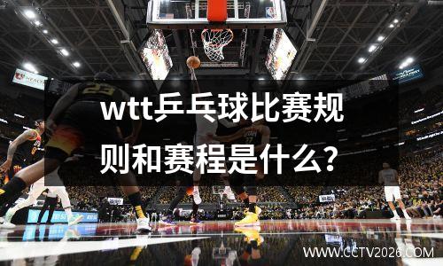 wtt乒乓球比赛规则和赛程是什么？