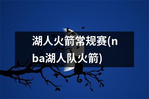 湖人火箭常规赛(nba湖人队火箭)