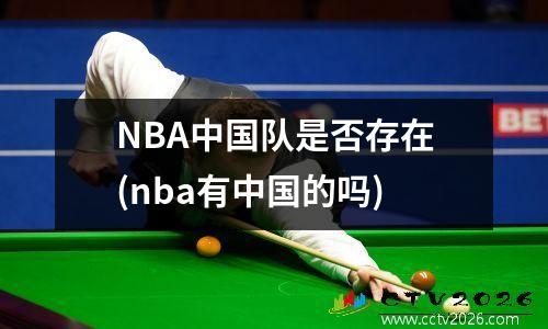 NBA中国队是否存在(nba有中国的吗)