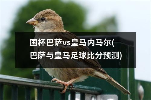 国杯巴萨vs皇马内马尔(巴萨与皇马足球比分预测)