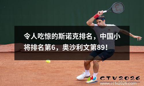 令人吃惊的斯诺克排名，中国小将排名第6，奥沙利文第89！