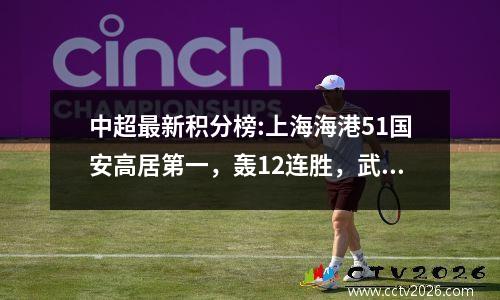 中超最新积分榜:上海海港51国安高居第一，轰12连胜，武磊2射2传