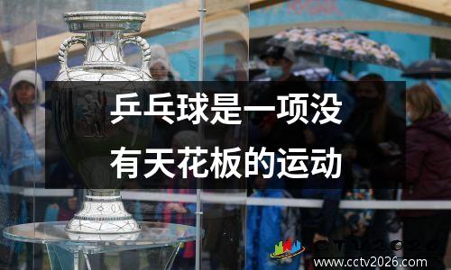 乒乓球是一项没有天花板的运动