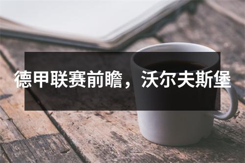 德甲联赛前瞻，沃尔夫斯堡