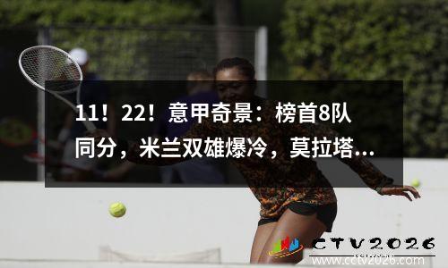 11！22！意甲奇景：榜首8队同分，米兰双雄爆冷，莫拉塔破门