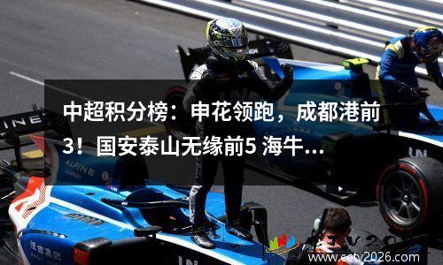 中超积分榜：申花领跑，成都港前3！国安泰山无缘前5 海牛仍垫底