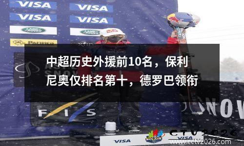 中超历史外援前10名，保利尼奥仅排名第十，德罗巴领衔