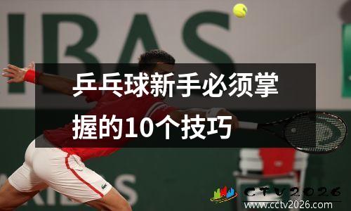 乒乓球新手必须掌握的10个技巧