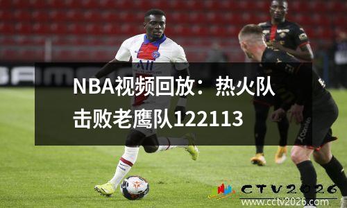 NBA视频回放：热火队击败老鹰队122113